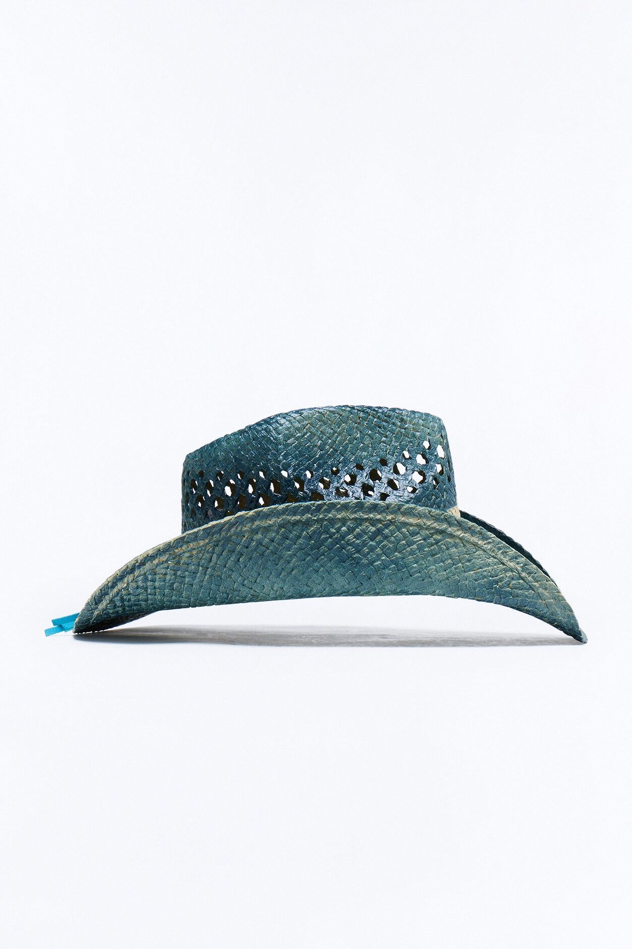Star Of The Rodeo Straw Cowboy Hat - Blue