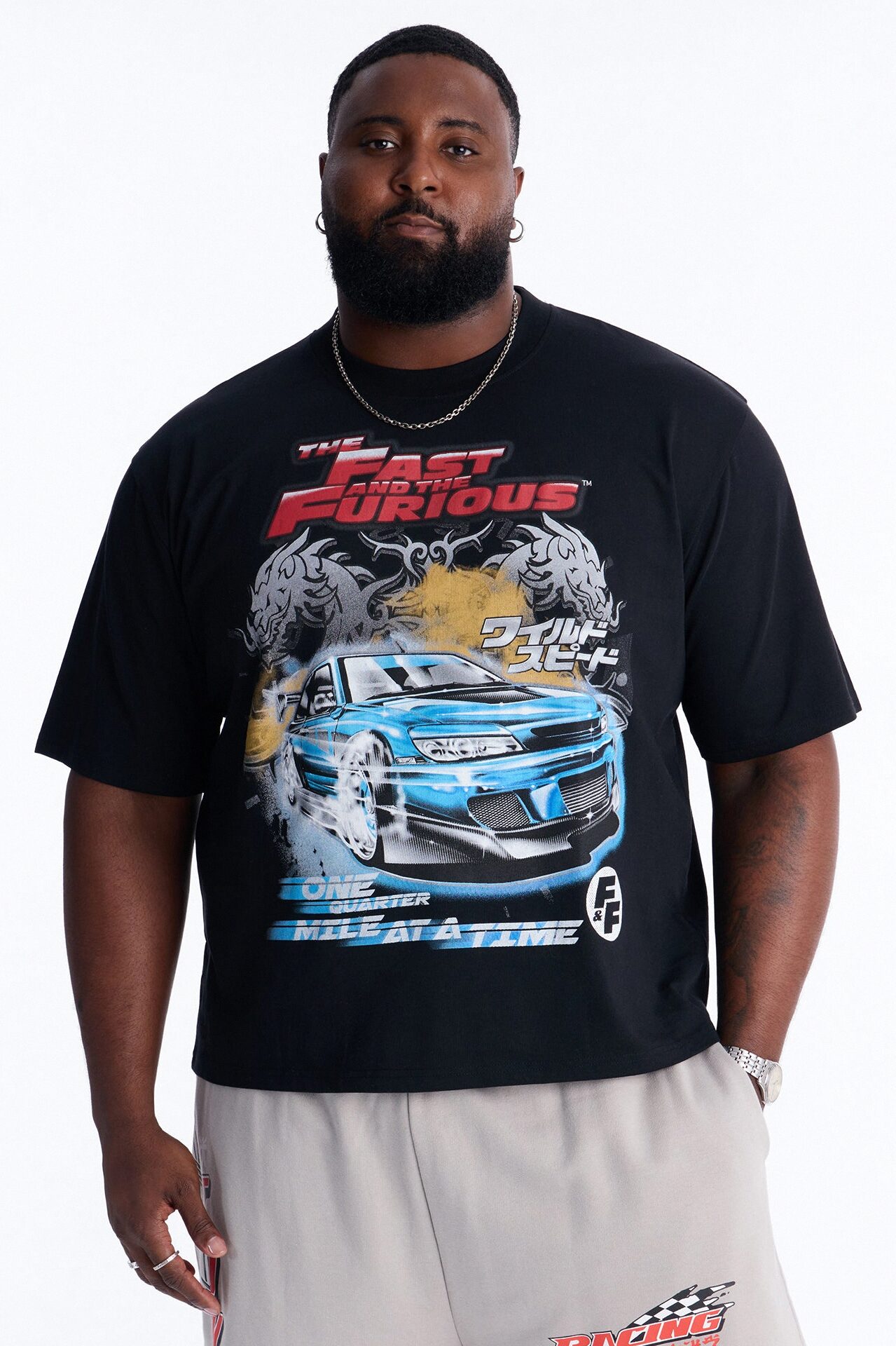 The Fast And Furious One Quarter Mile Short Sleeve Tee - Black