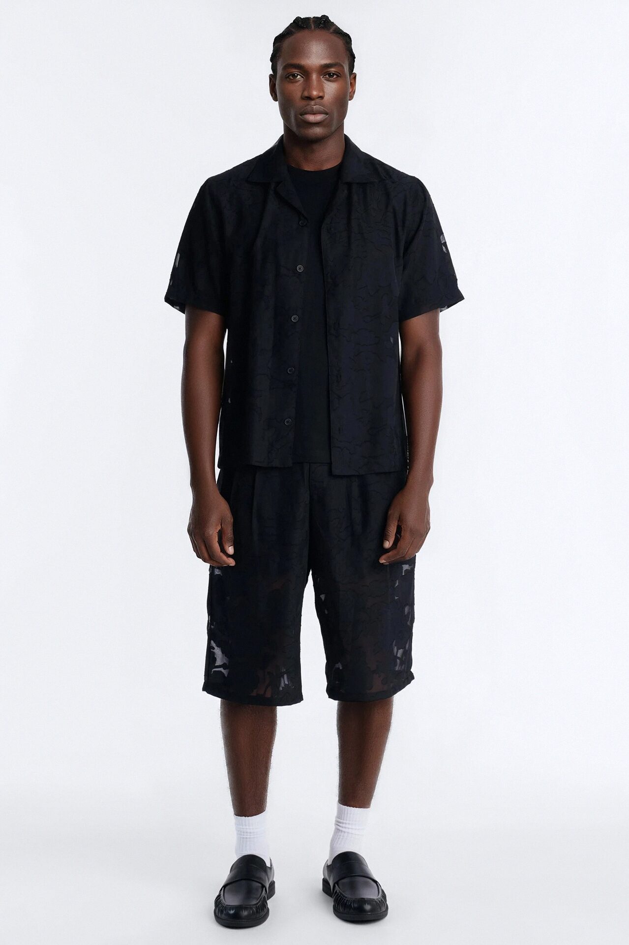 Baggy Duskforged Desert Rose Short - Black