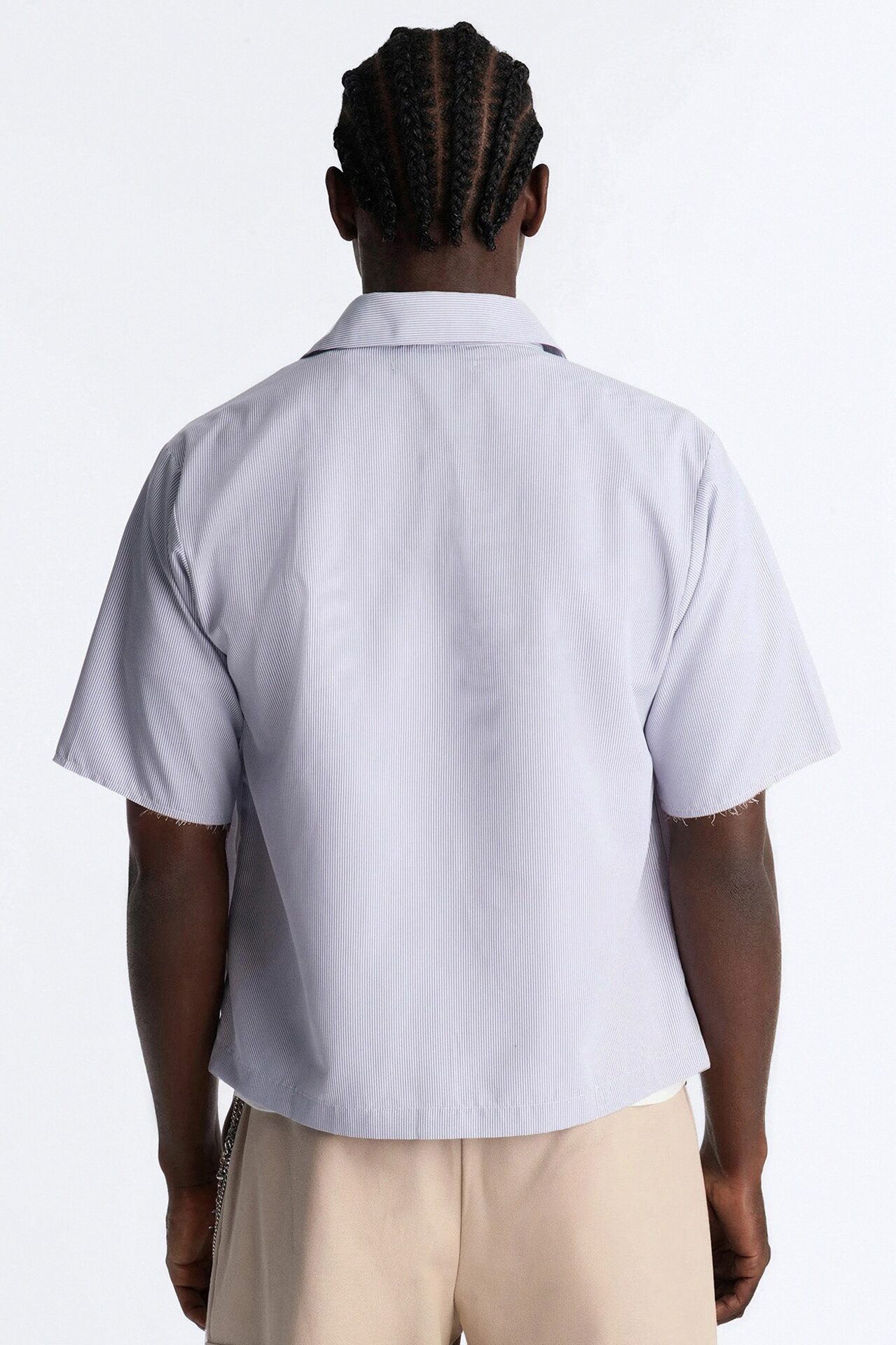 Half Visage Button Up Shirt - Blue/combo