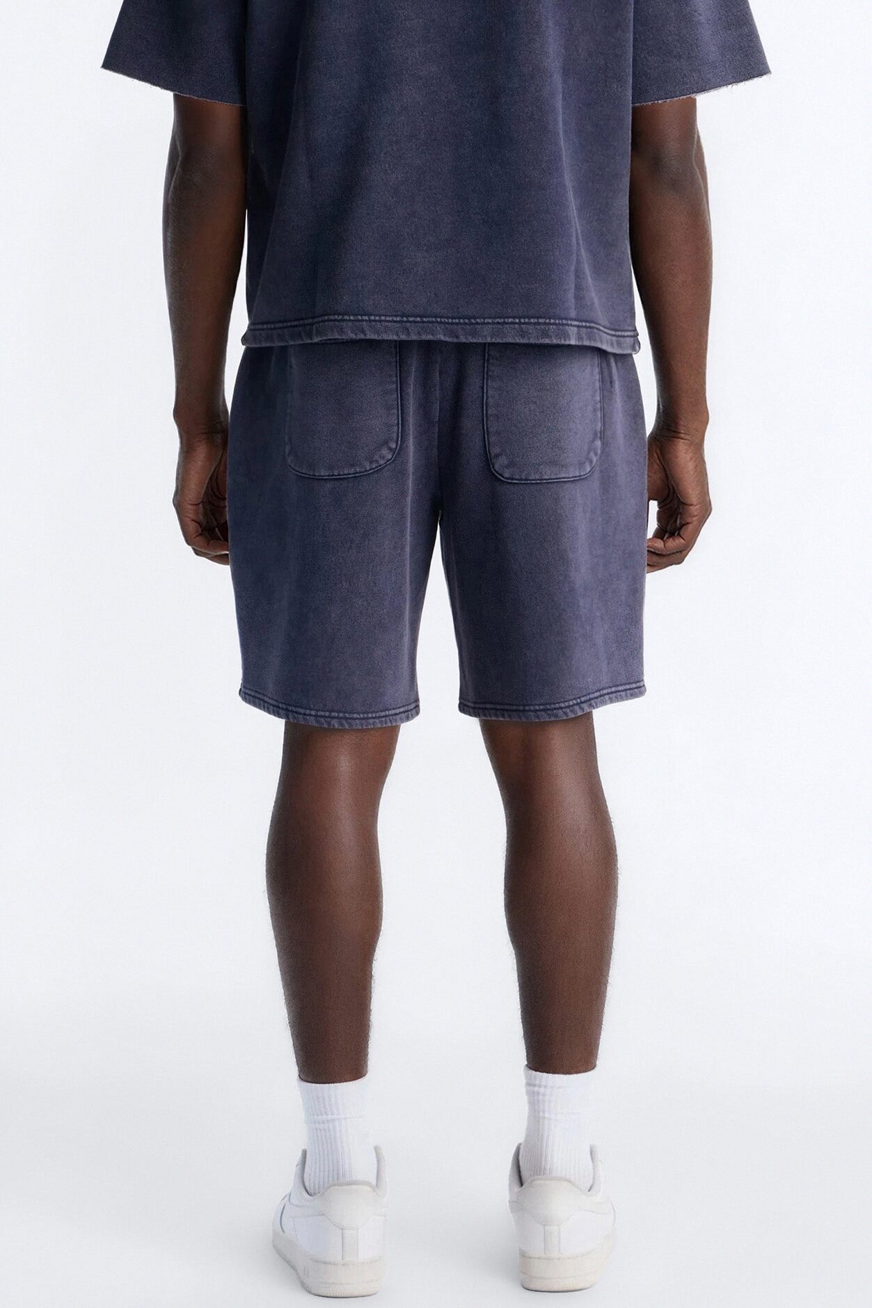On The Go Washed Sweatshort - Navy