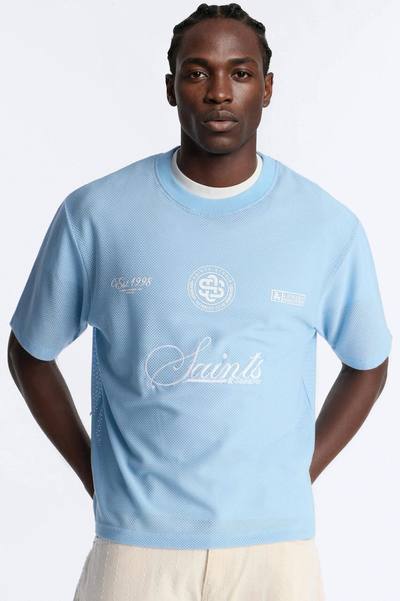 Saints 1993 Mesh Short Sleeve Tee - Light Blue