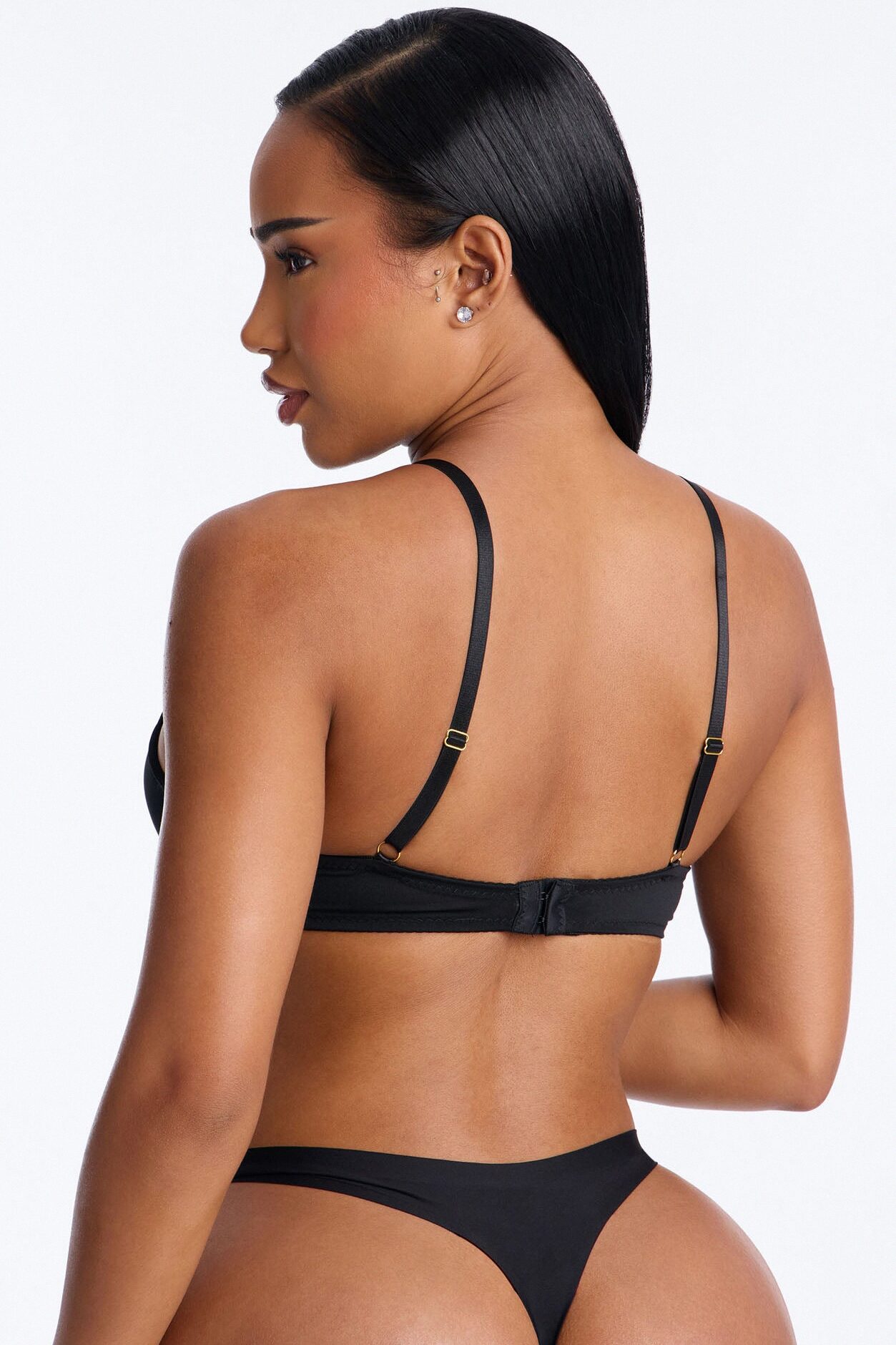 Just Once Underwire Mega Push Up Bra - Black