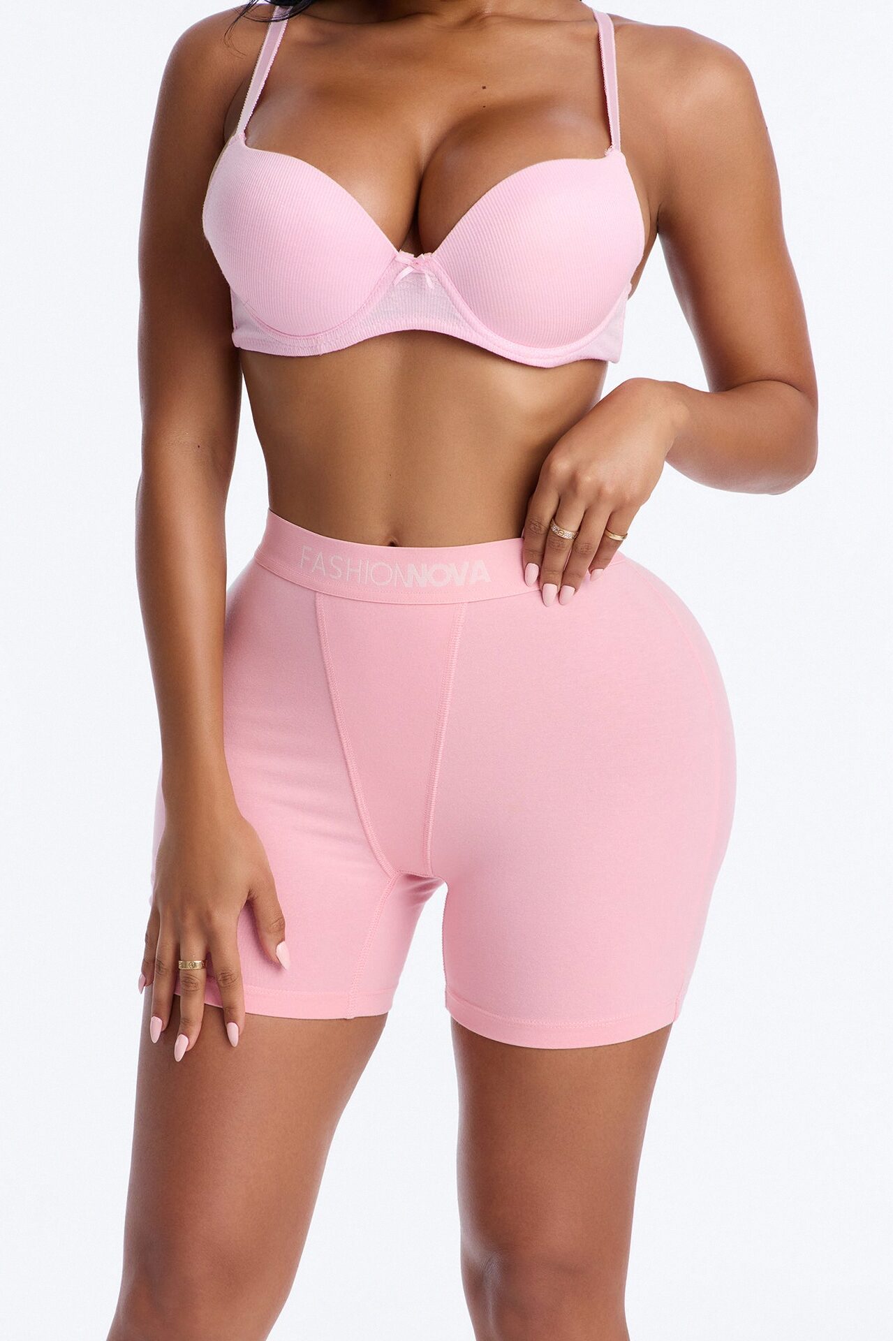 FN Mood Cotton Boxer Brief - Light Pink