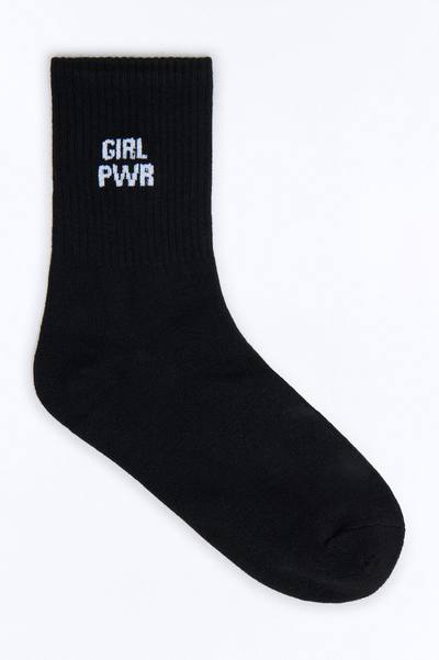Mini Cutesy Socks - Black/White