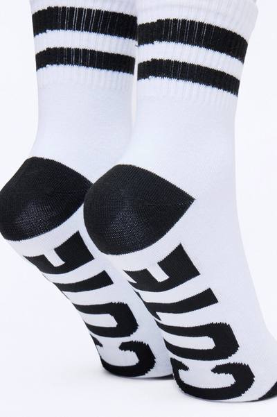 Mini Cute Crew Socks - White/Black