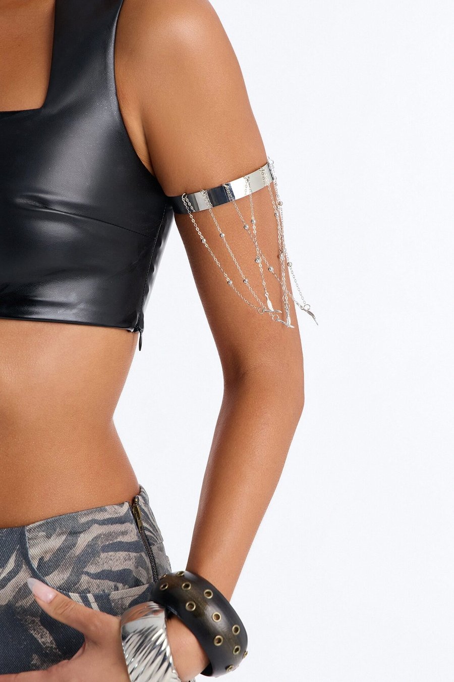 Warm Sunny Days Arm Cuff - Grey/combo