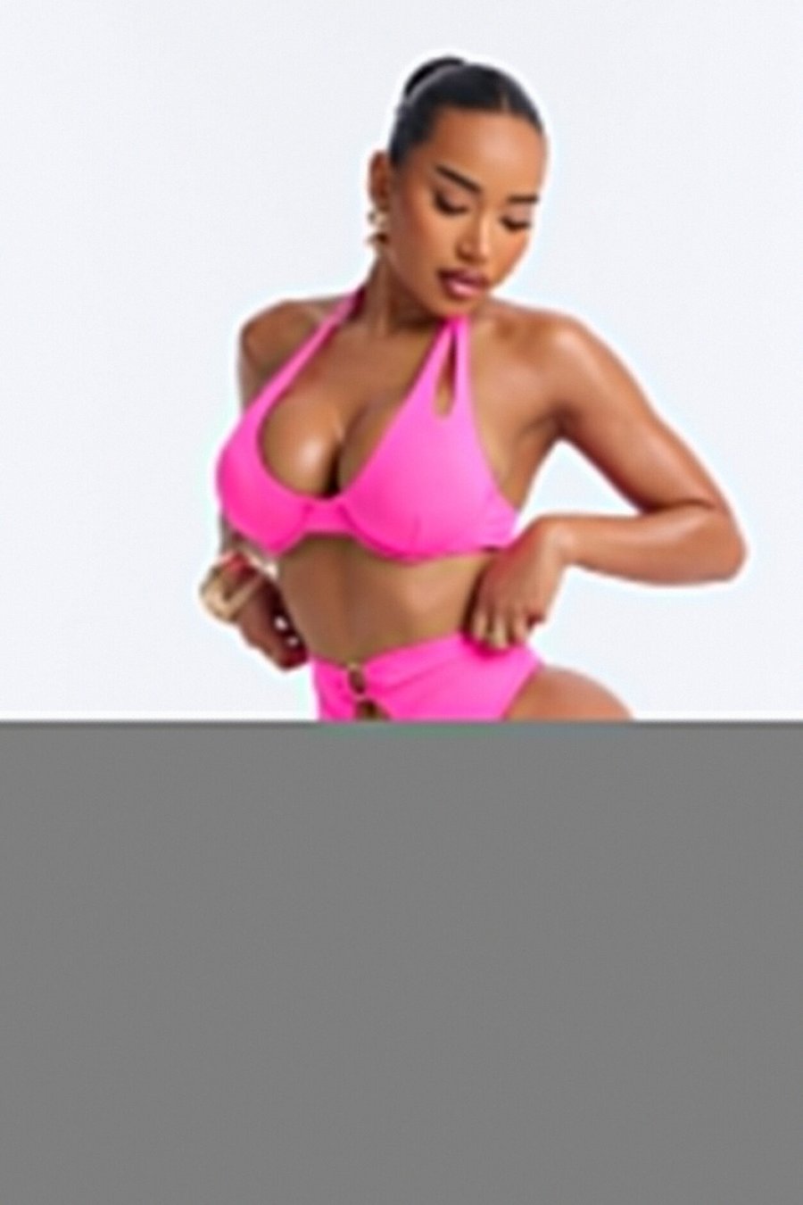 Margaritas At The Pool Hardware Underwire 2 Piece Bikini - Pink