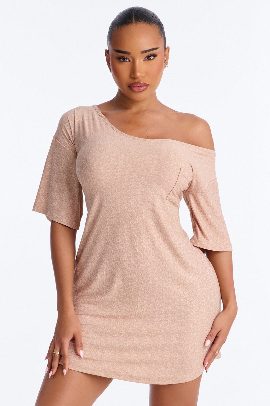 Let's Hang Sleep Tee - Taupe