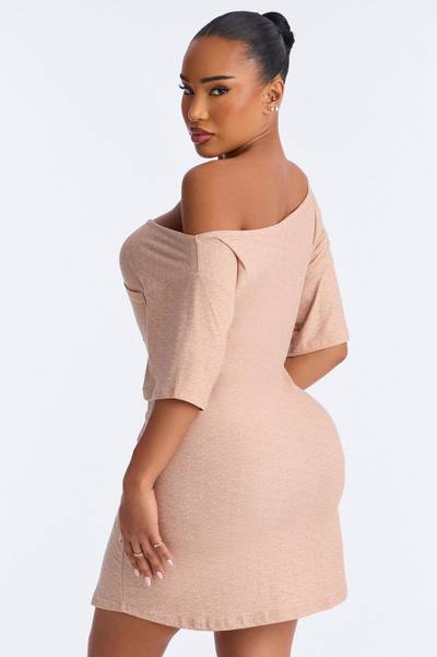 Let's Hang Sleep Tee - Taupe
