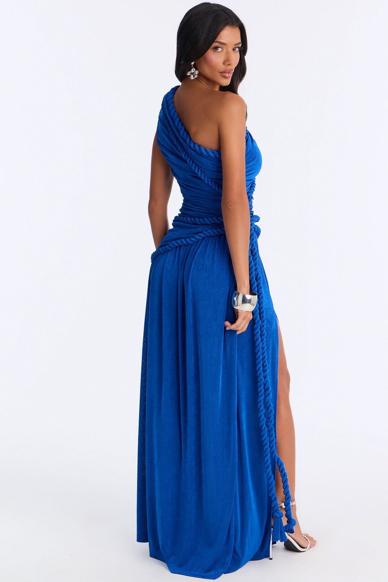 Corina Twist Slinky Maxi Dress - Royal