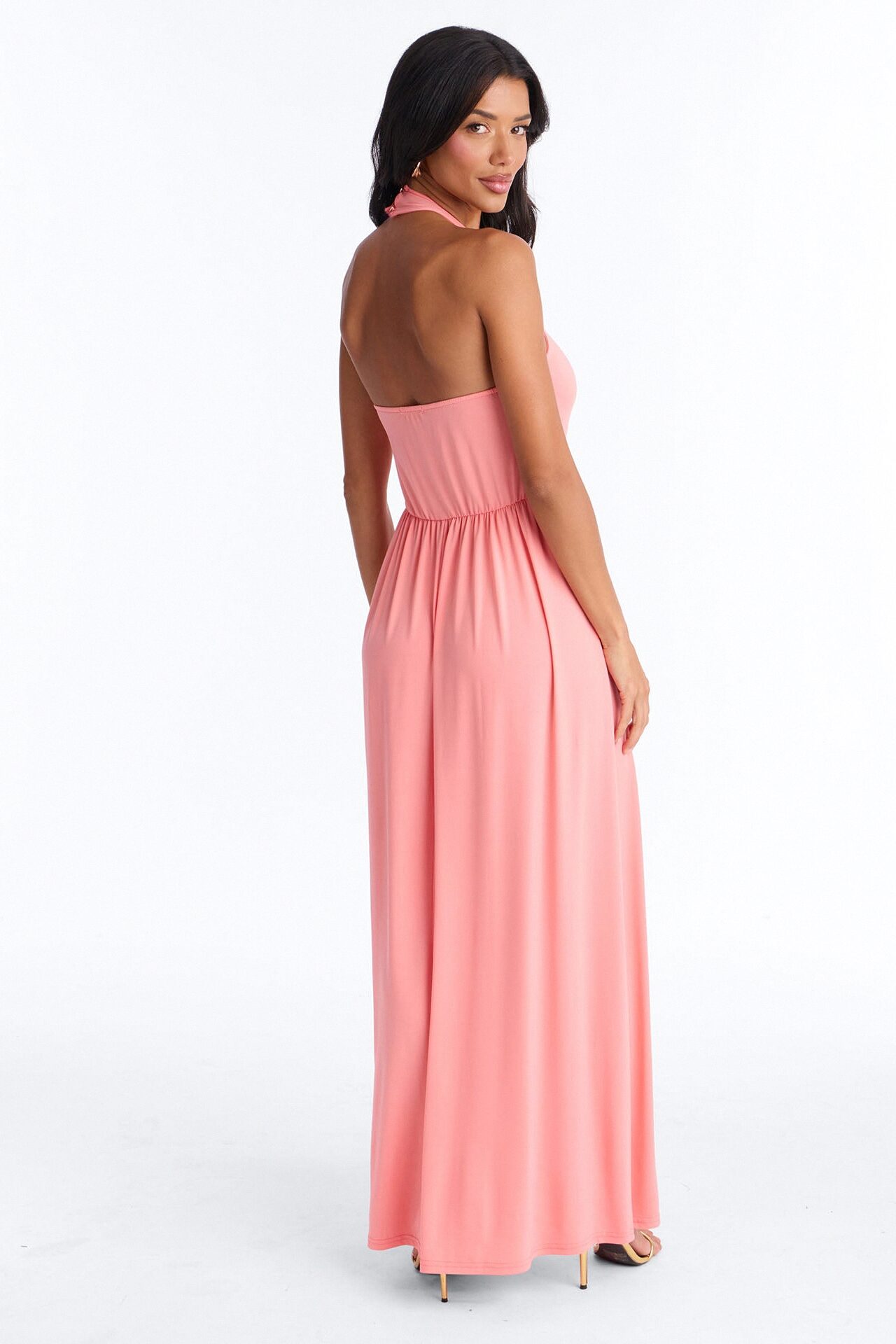 Jayden Halter Hardware Maxi Dress - Coral