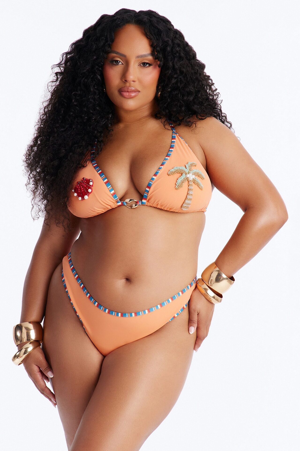 Maya 2 Piece Bikini - Orange/combo