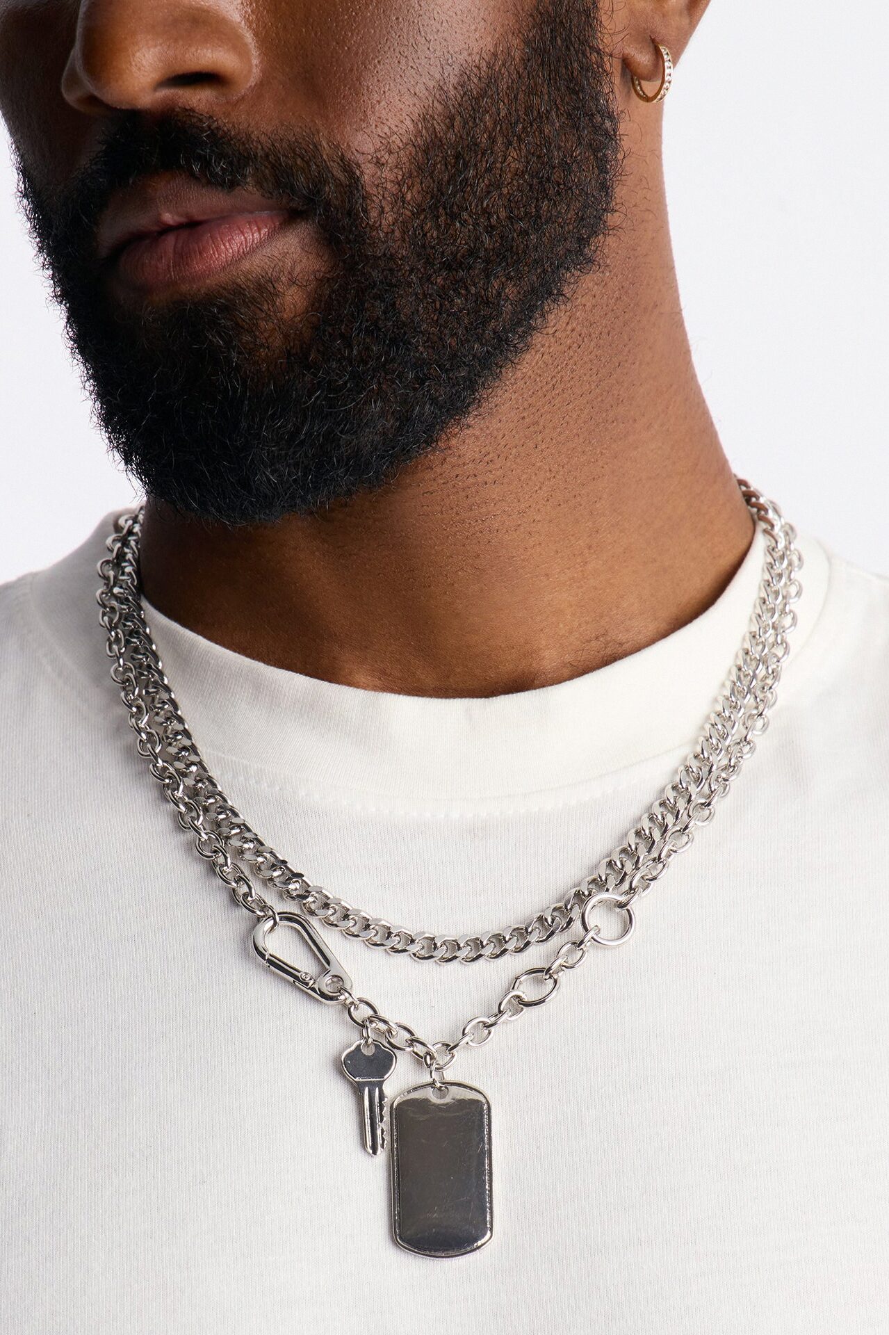 Vault Breaker Necklace Set - Silver
