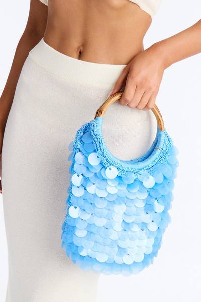 Seaside Shimmer Payette Satchel Bag - Blue