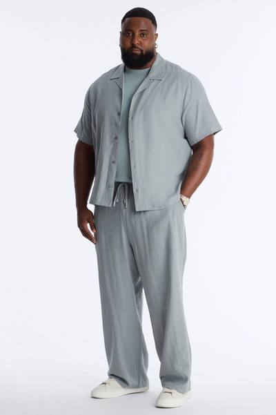 Bahamas Linen Shirt - Slate Blue