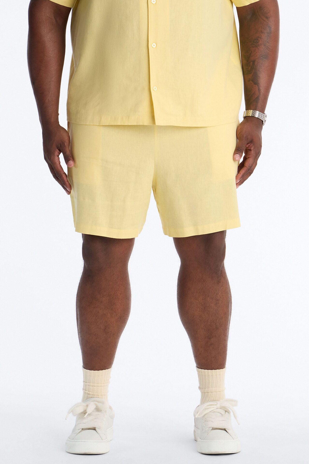 Bahamas Linen Shorts - Butter Yellow