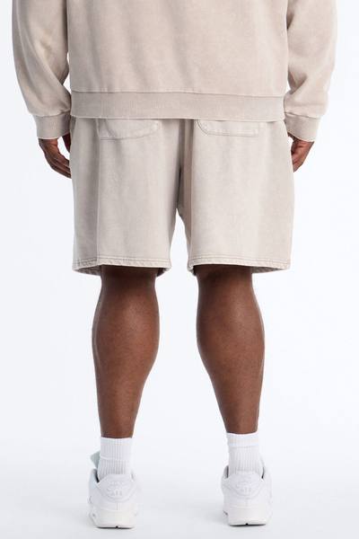 On The Go Washed Sweatshort - Taupe