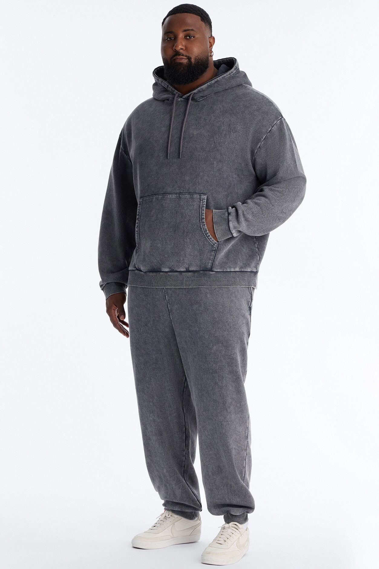 On The Go Washed Hoodie - Charcoal