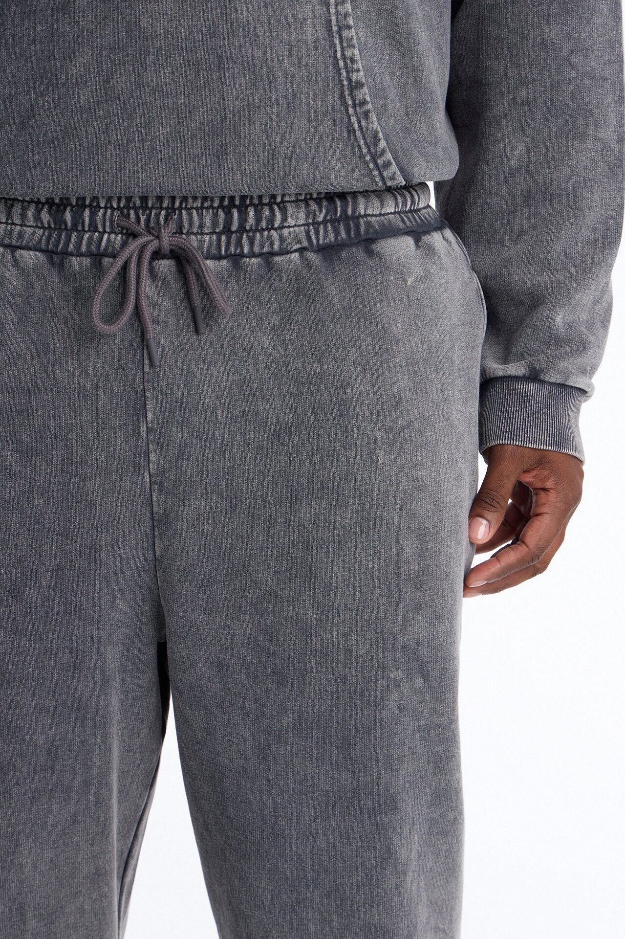On The Go Washed Jogger - Charcoal