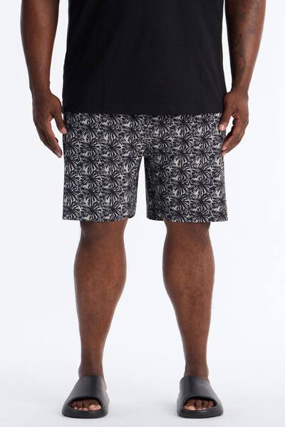 Abstract Savanna Floral Swim Trunk 7″ - Sand