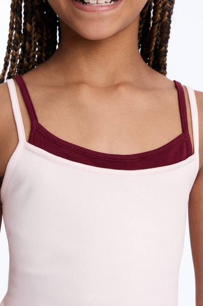 Mini Soho Babe Double Layered Cami Top - Pink/combo