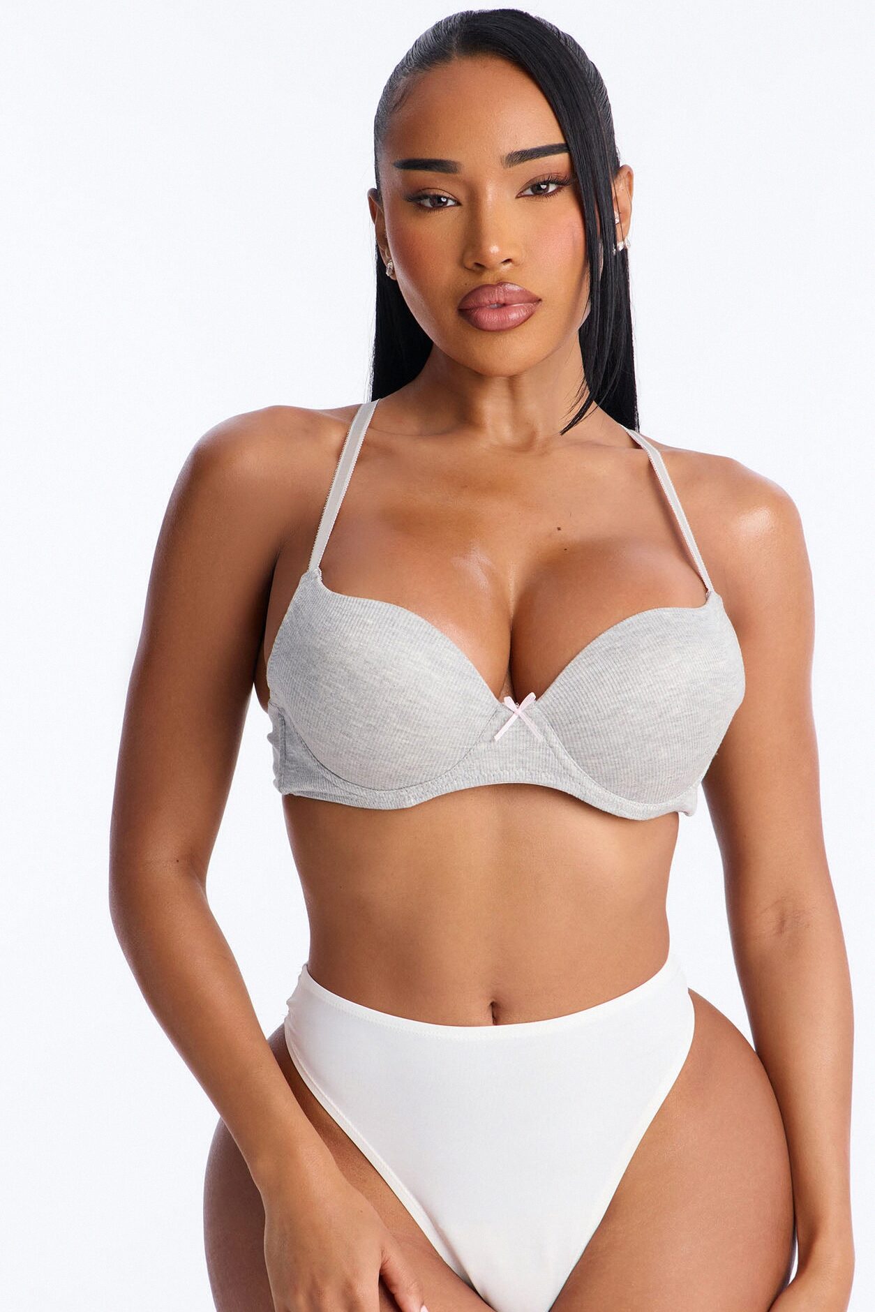Always Ribbed Underwire T-Shirt Bra - Heather Grey