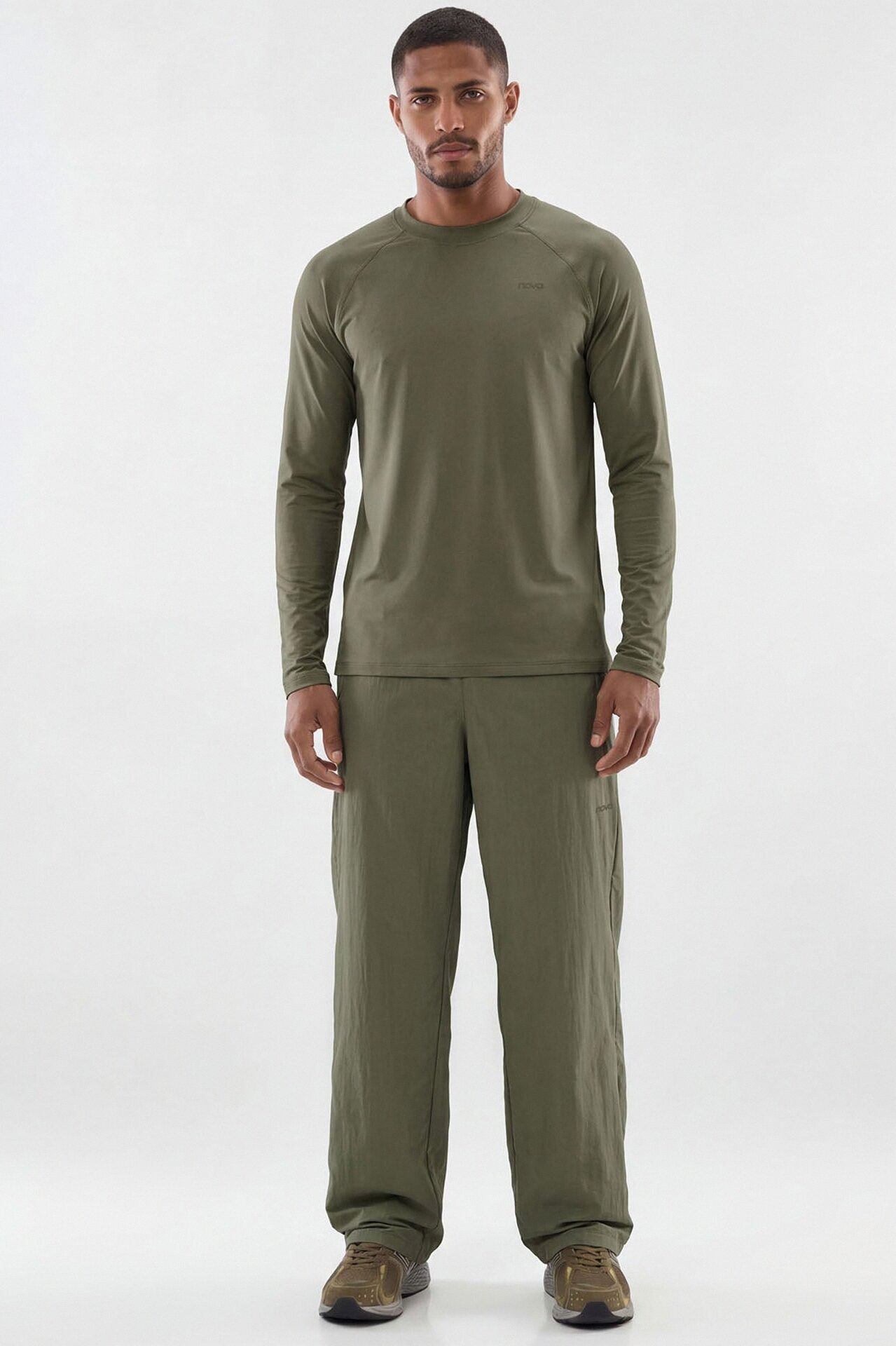 HexTech™ Long Sleeve Active Top - Moss