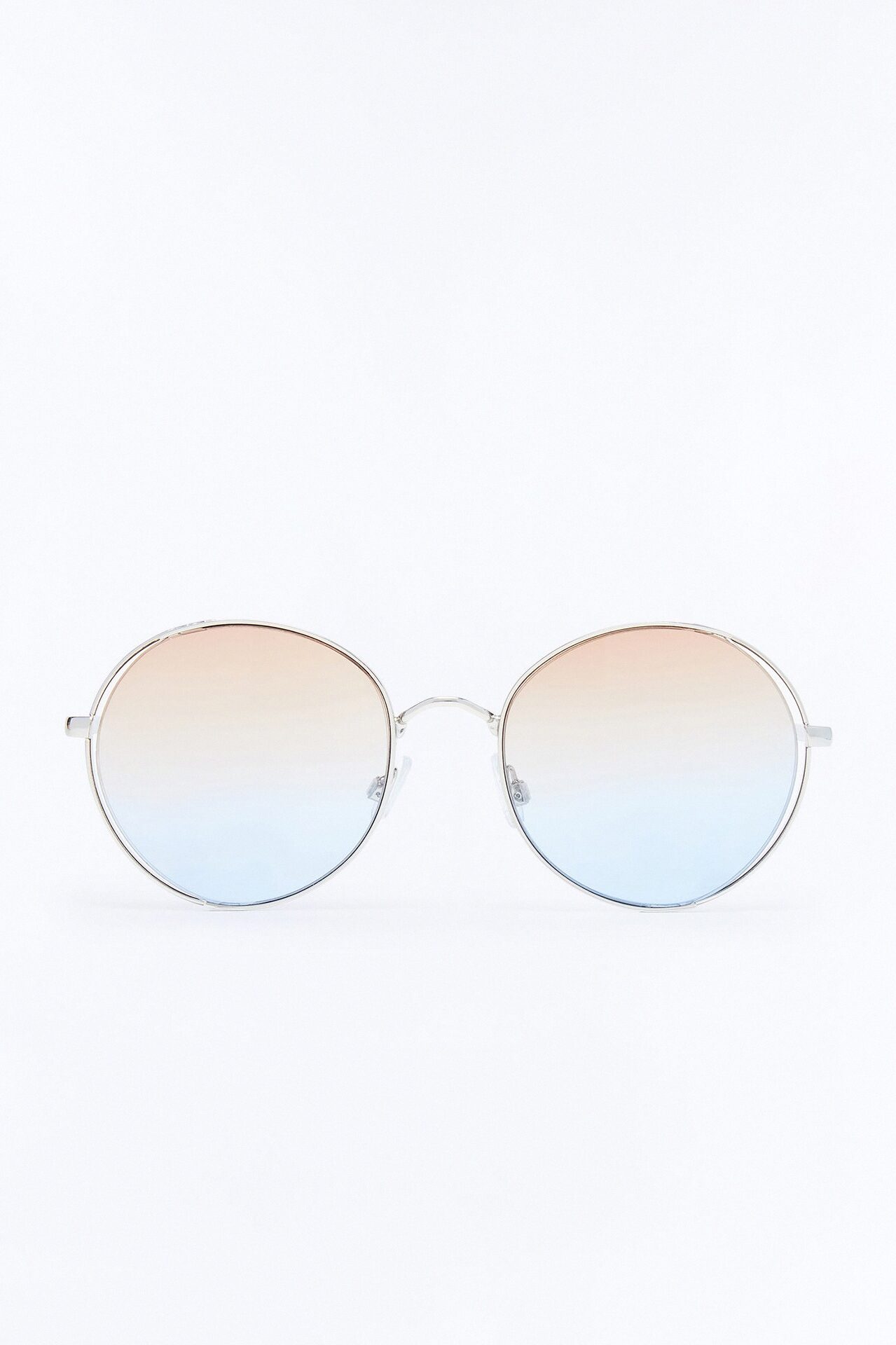 Movin And Groovin Sunglasses - Silver/Blue