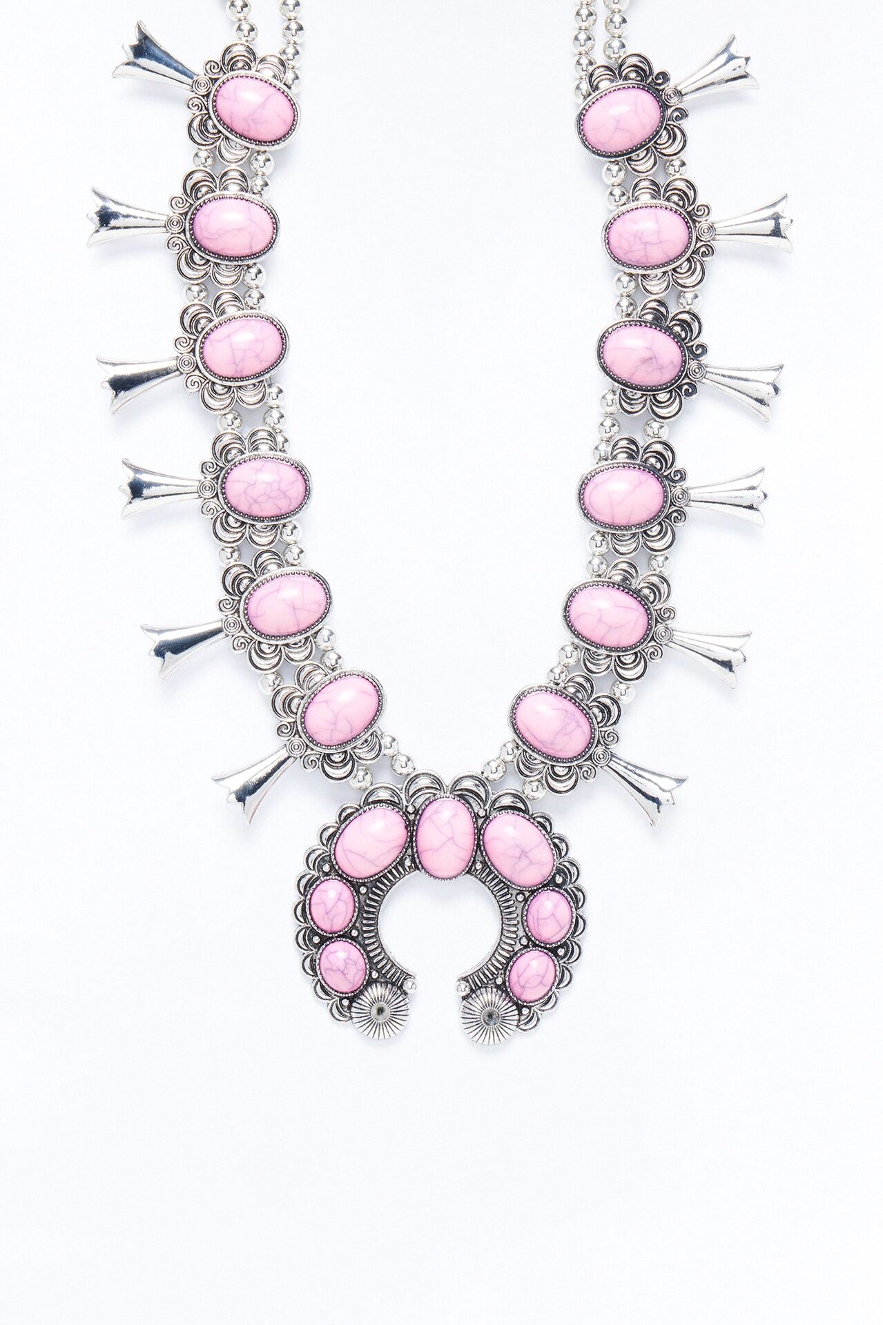 Sierra Jeweled Necklace - Pink/combo