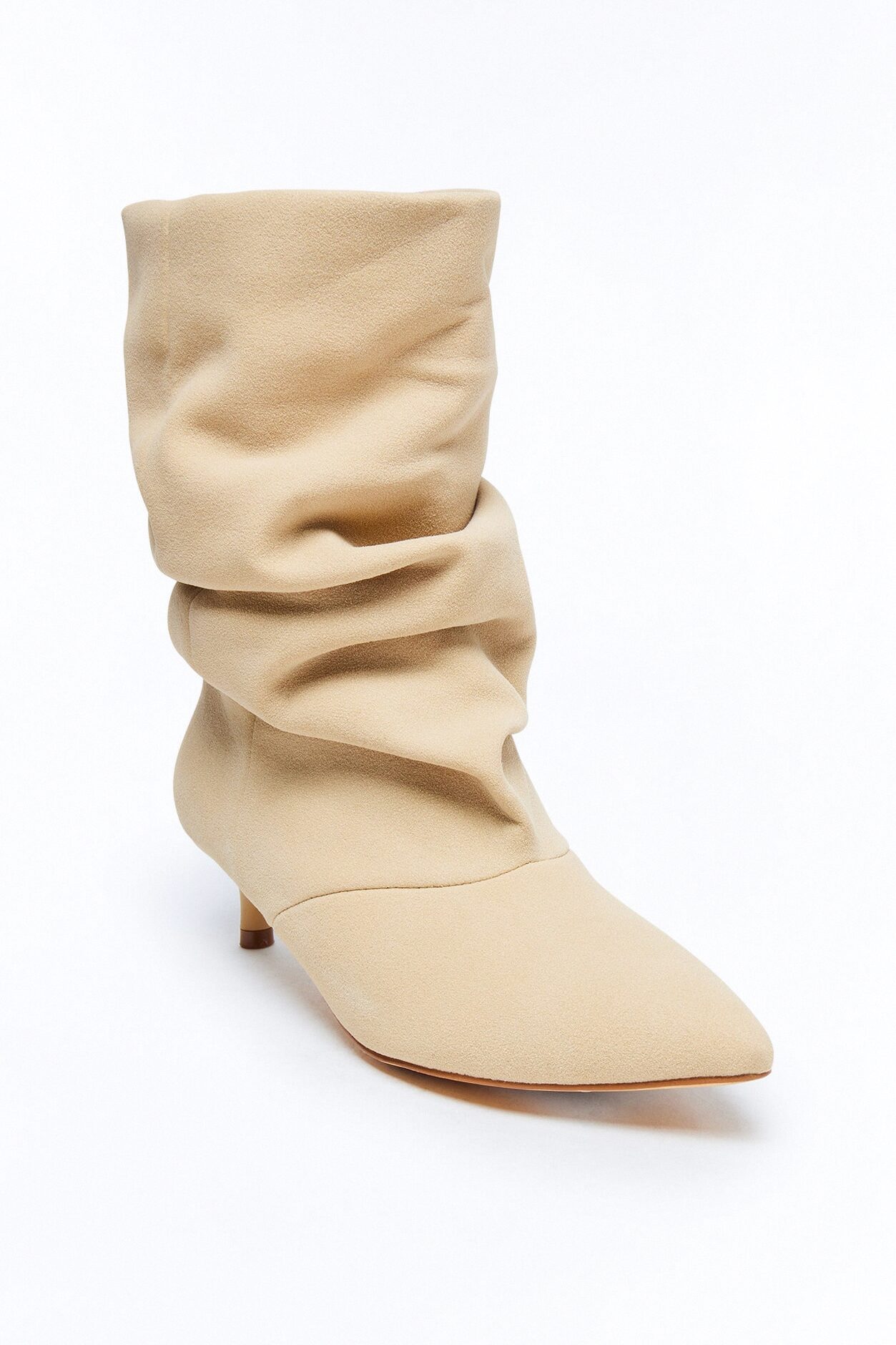 Freddi Ruched Bootie - Sand