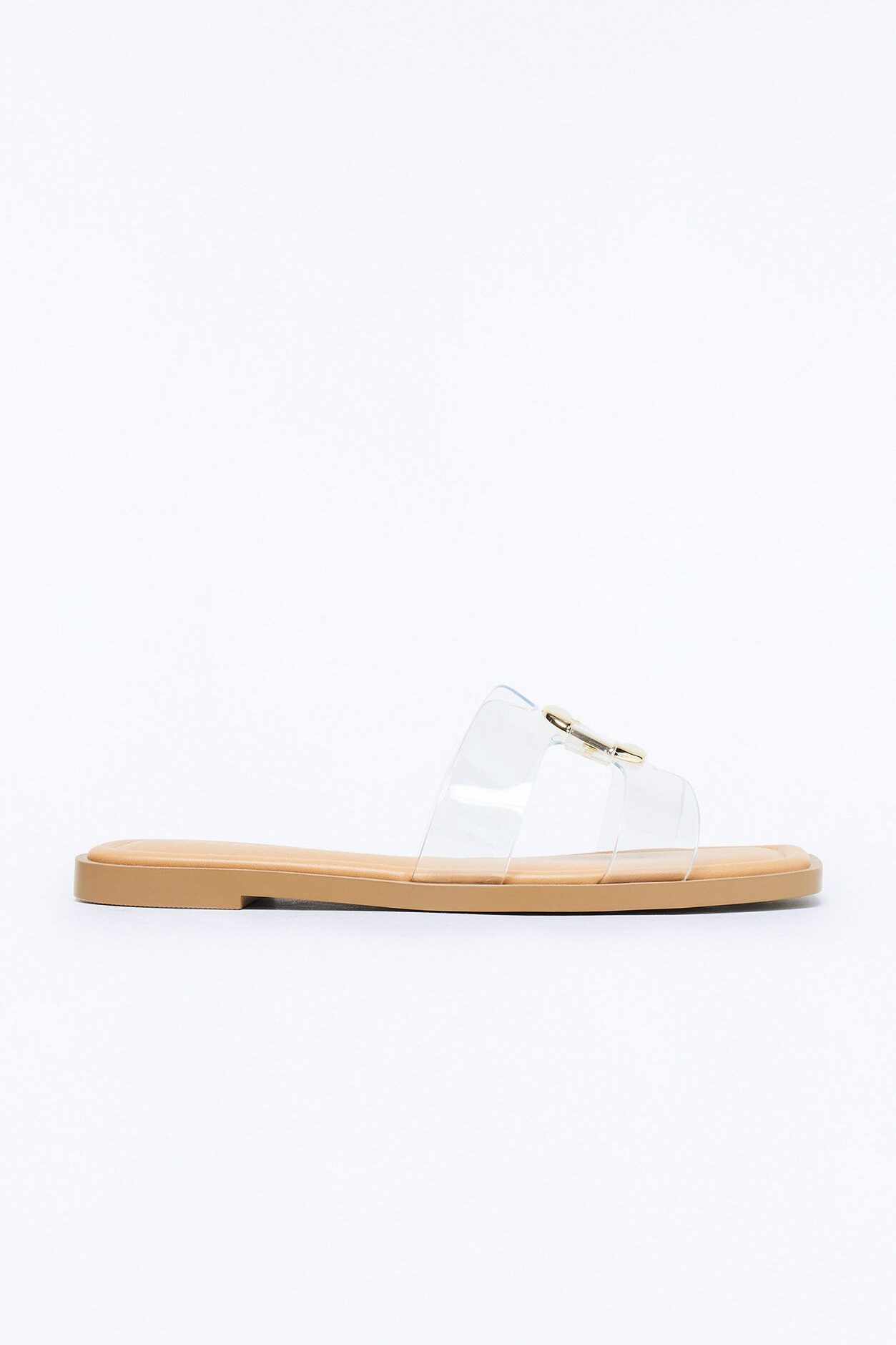 Jeanine Flat Sandals - Clear