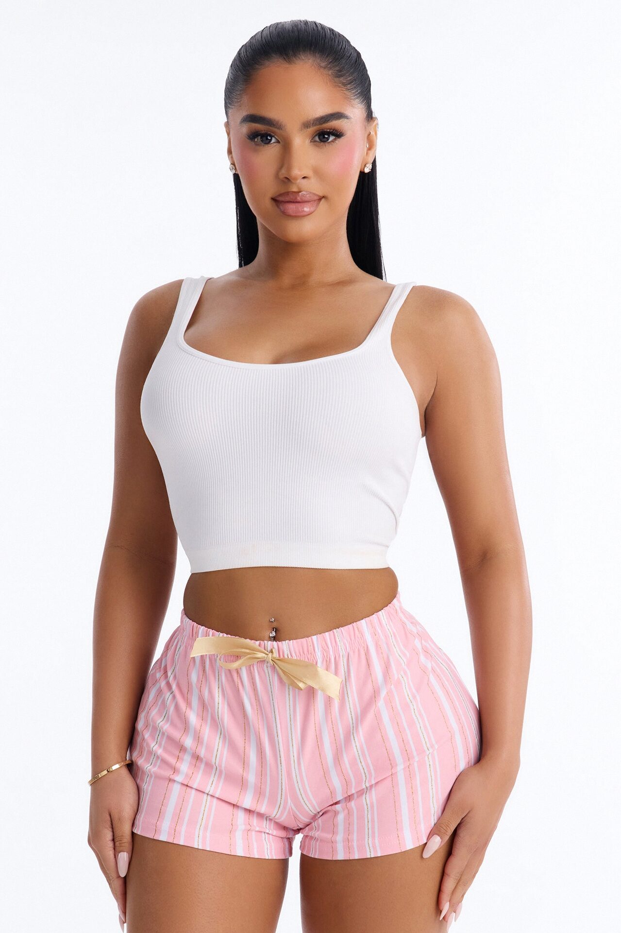 Sweet As Ever PJ Shorts - Pink