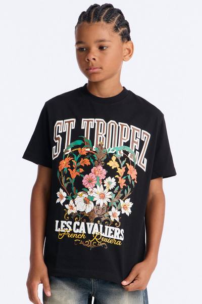 Mini St. Tropez Short Sleeve Tee - Black