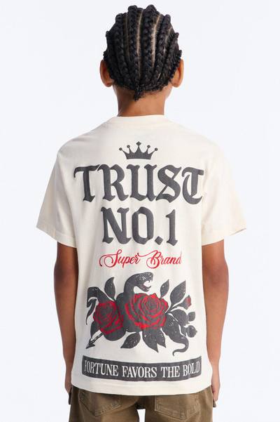Mini Trust No 1 Short Sleeve Front/Back Tee - White
