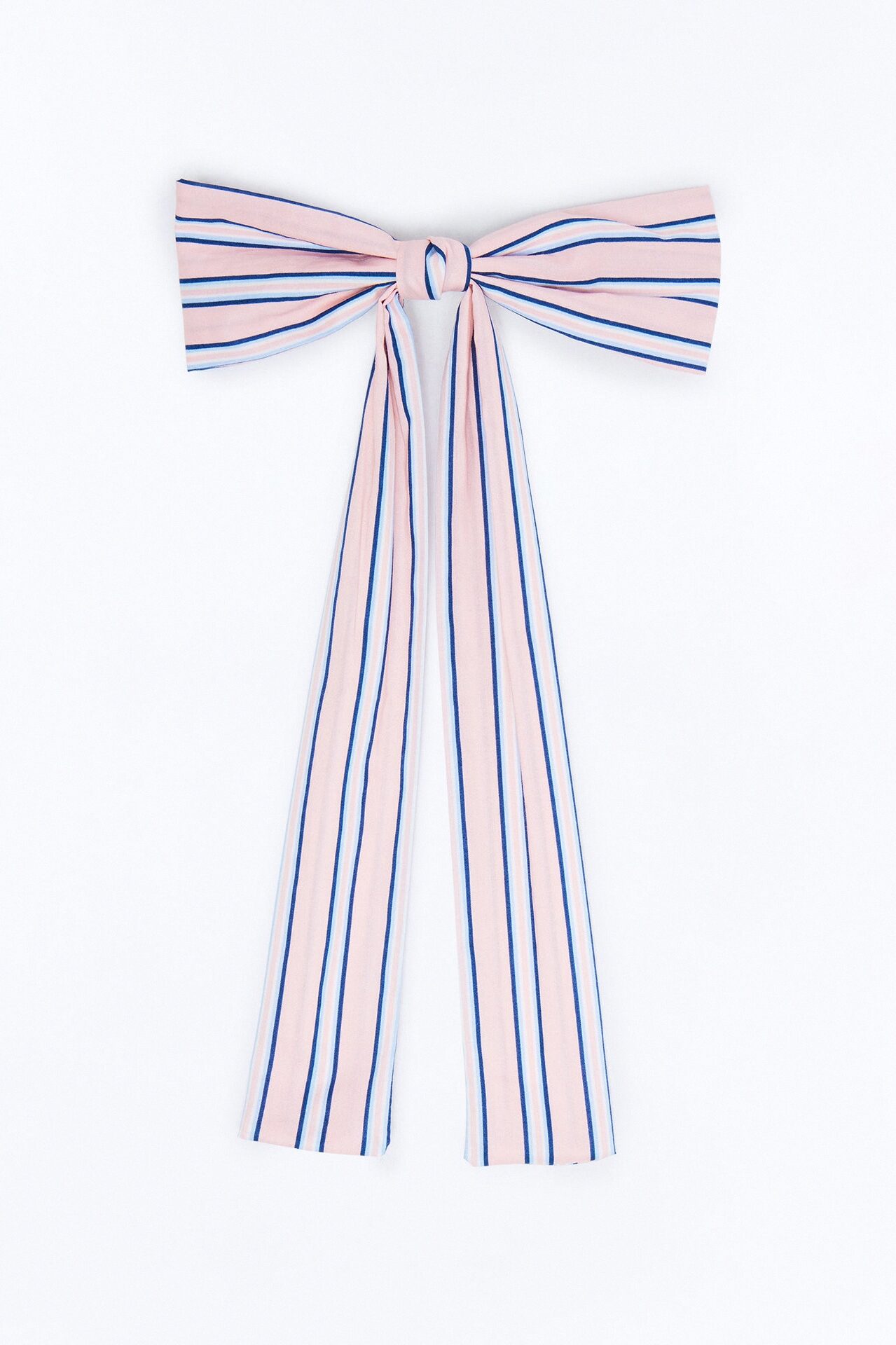 Line Up Bow Hair Clip - Pink/combo