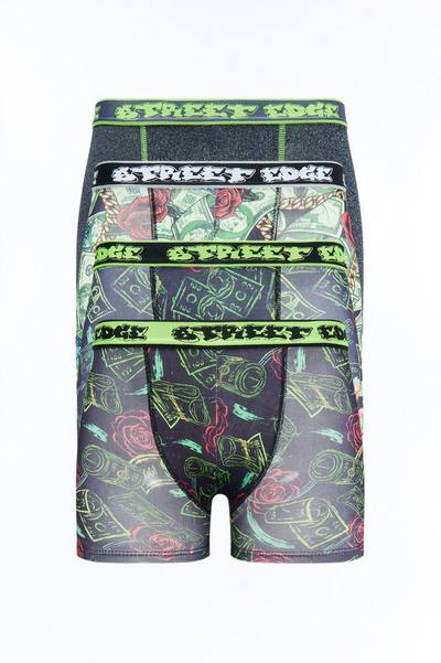 Mini Getting Money Boxer 4 Pack - Black/combo