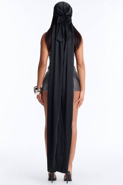 She Is A Wave Oversized Durag - Black