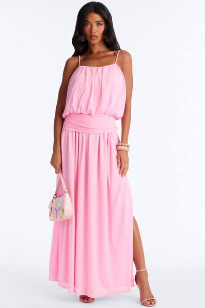 Quiet Confidence Flowy Maxi Dress - Bubblegum Pink