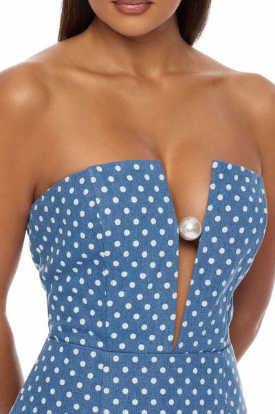 Denise Pearl Denim Mini Dress - Denim