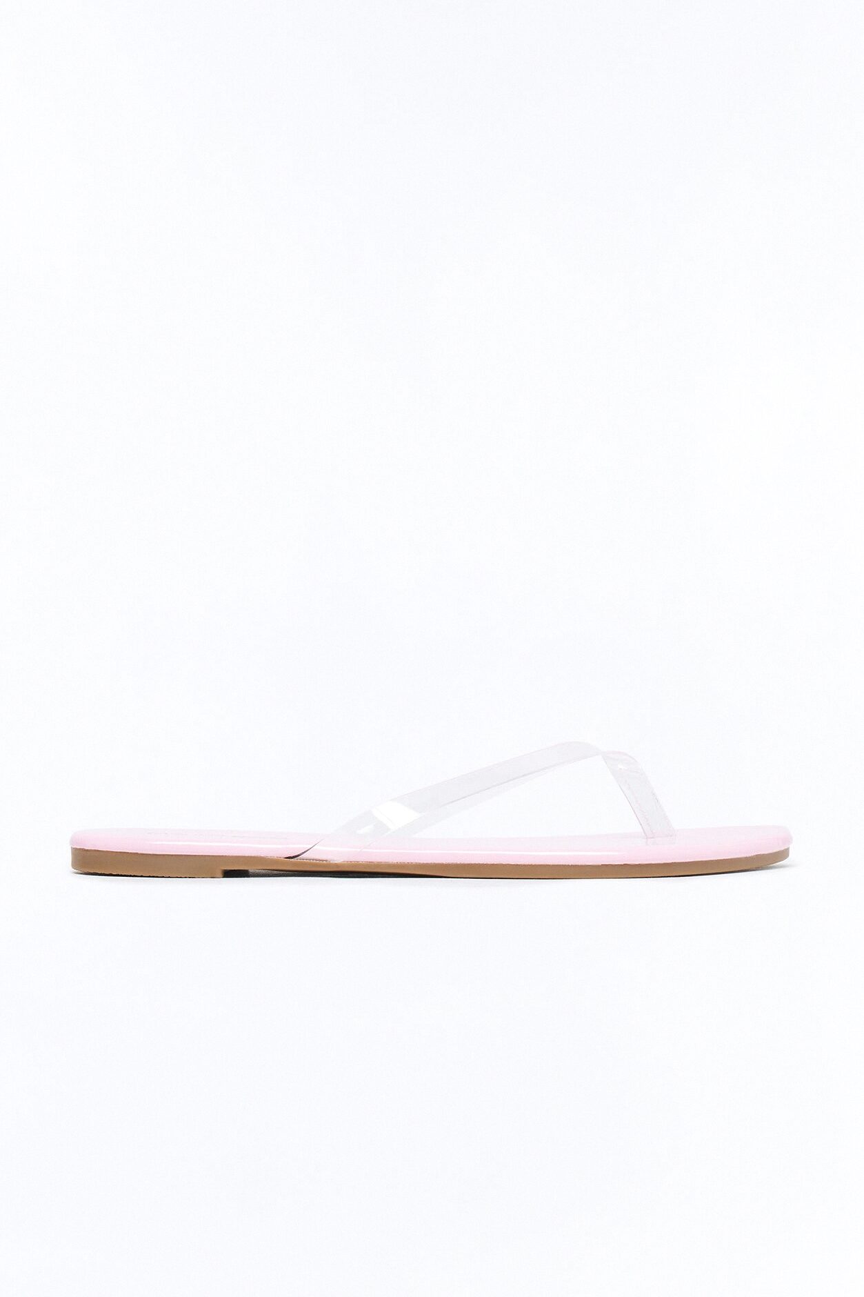 Papaya Clear Strap Flip Flops - Pink