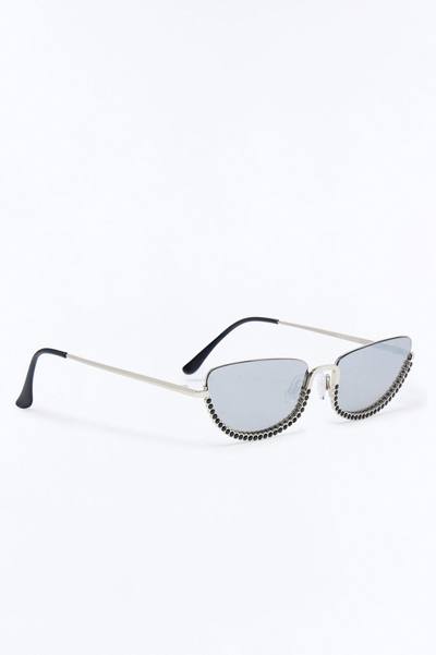 Pop Star Sunglasses - Silver/Black
