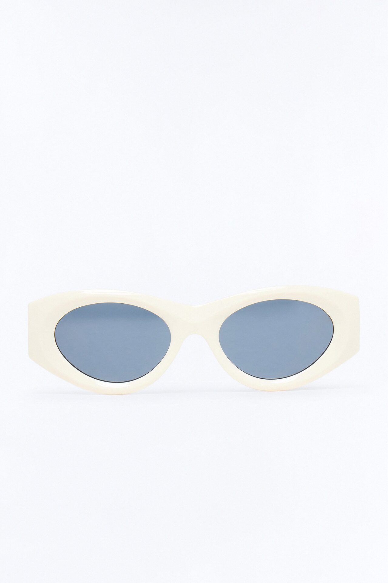 West Coast Wave Cat Eye Sunglasses - Ivory