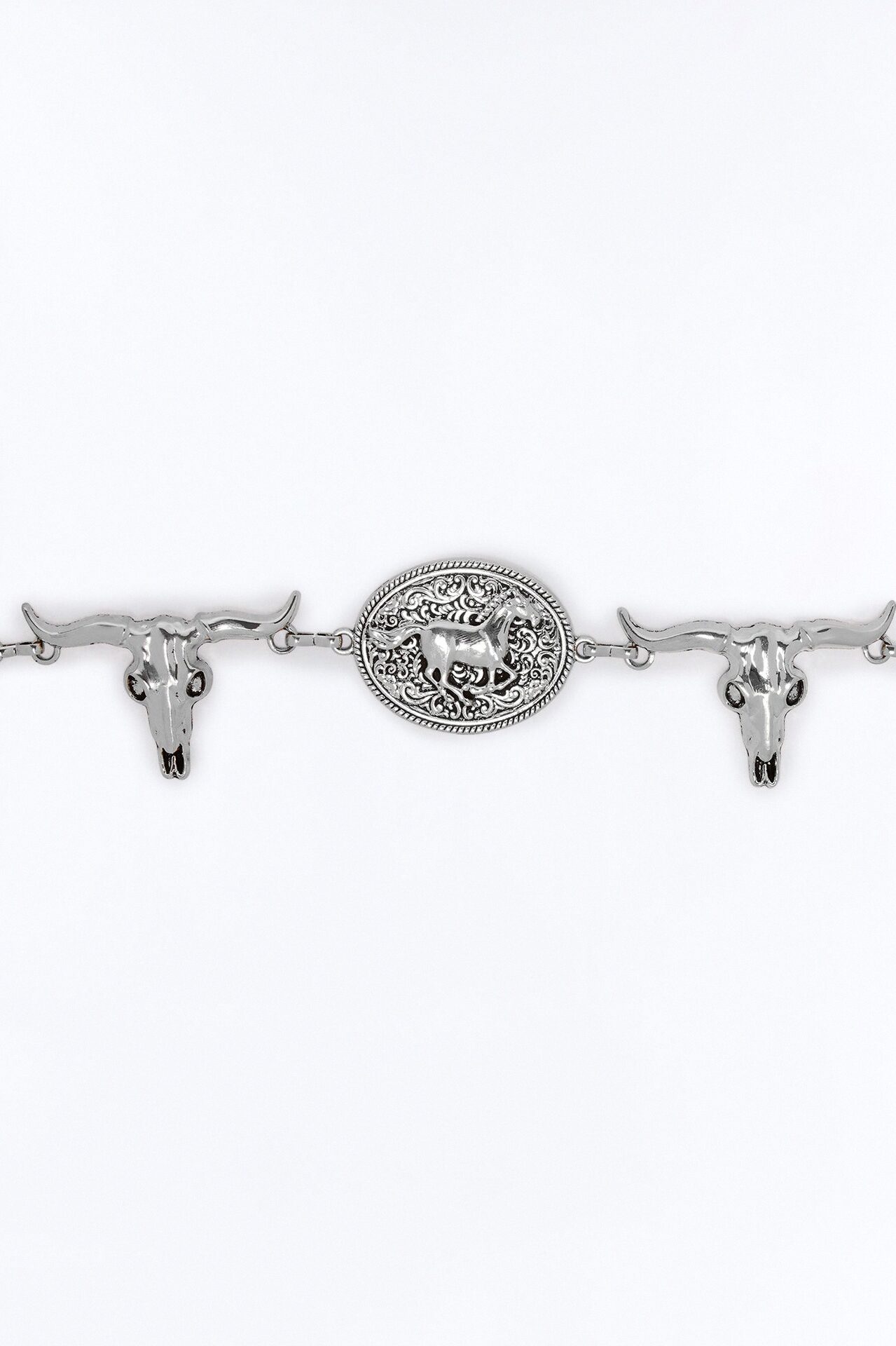 Just A Wild Night Chain Belt - Silver
