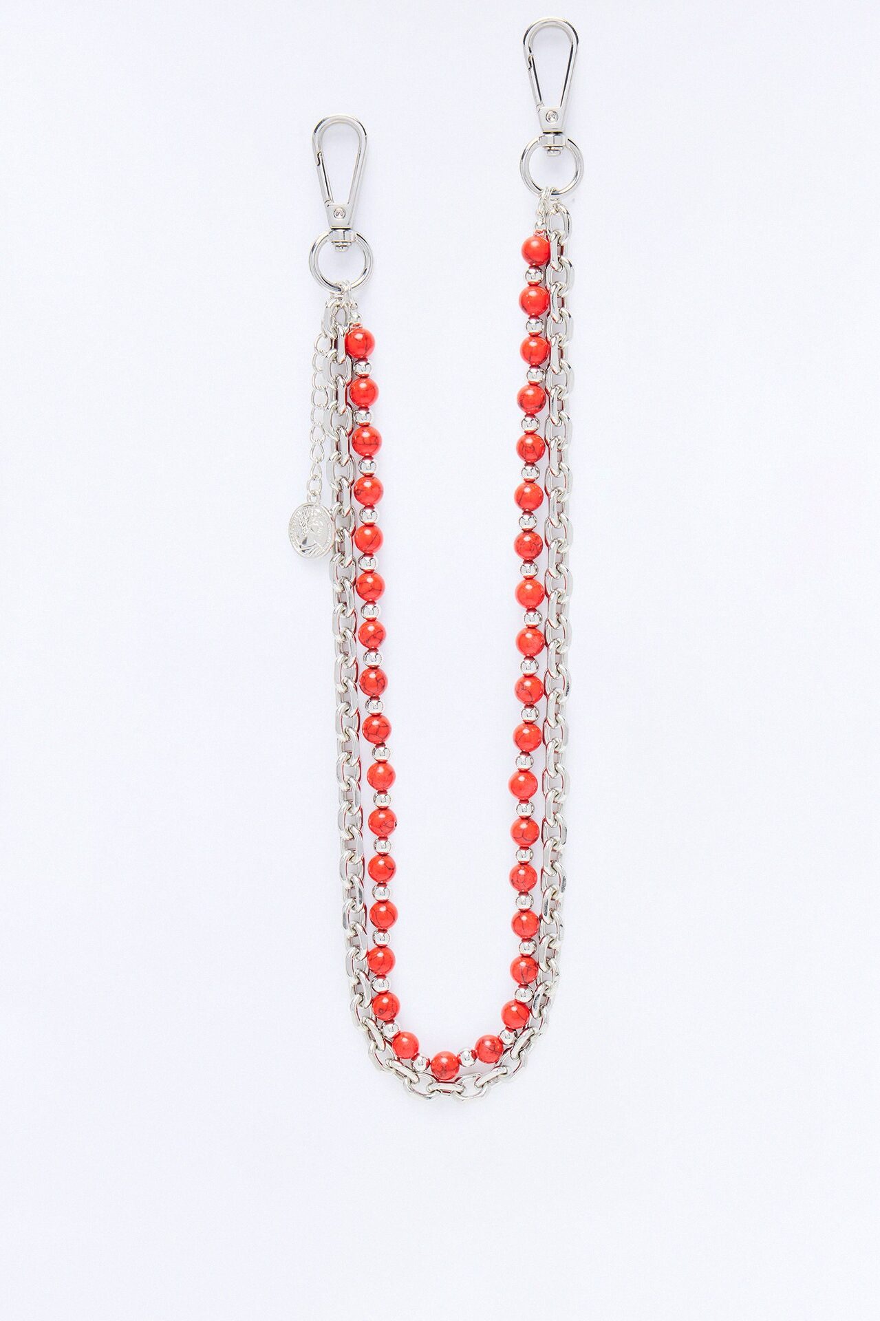 Scarlet Duality Layered Pant Chain - Silver