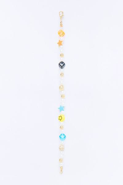 Festival Pearl and Charm Bracelet - Gold