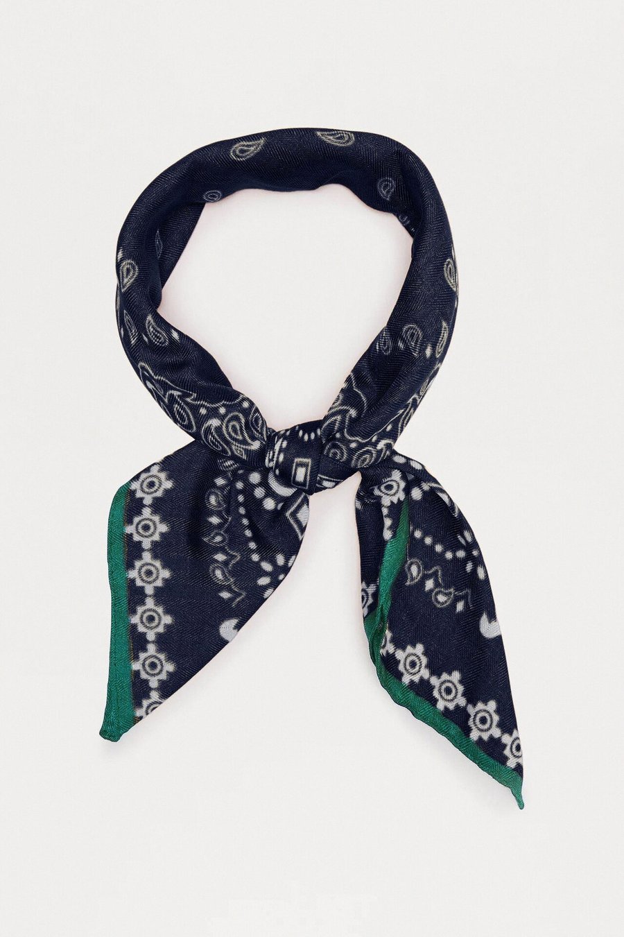 Rustic Paisley Head Scarf - Mustard/combo