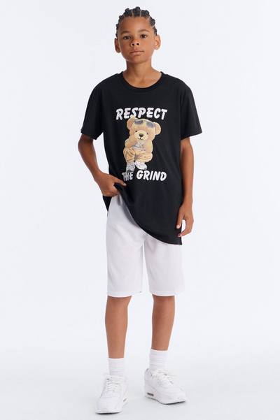Mini Respect The Grind Short Set - Black/White