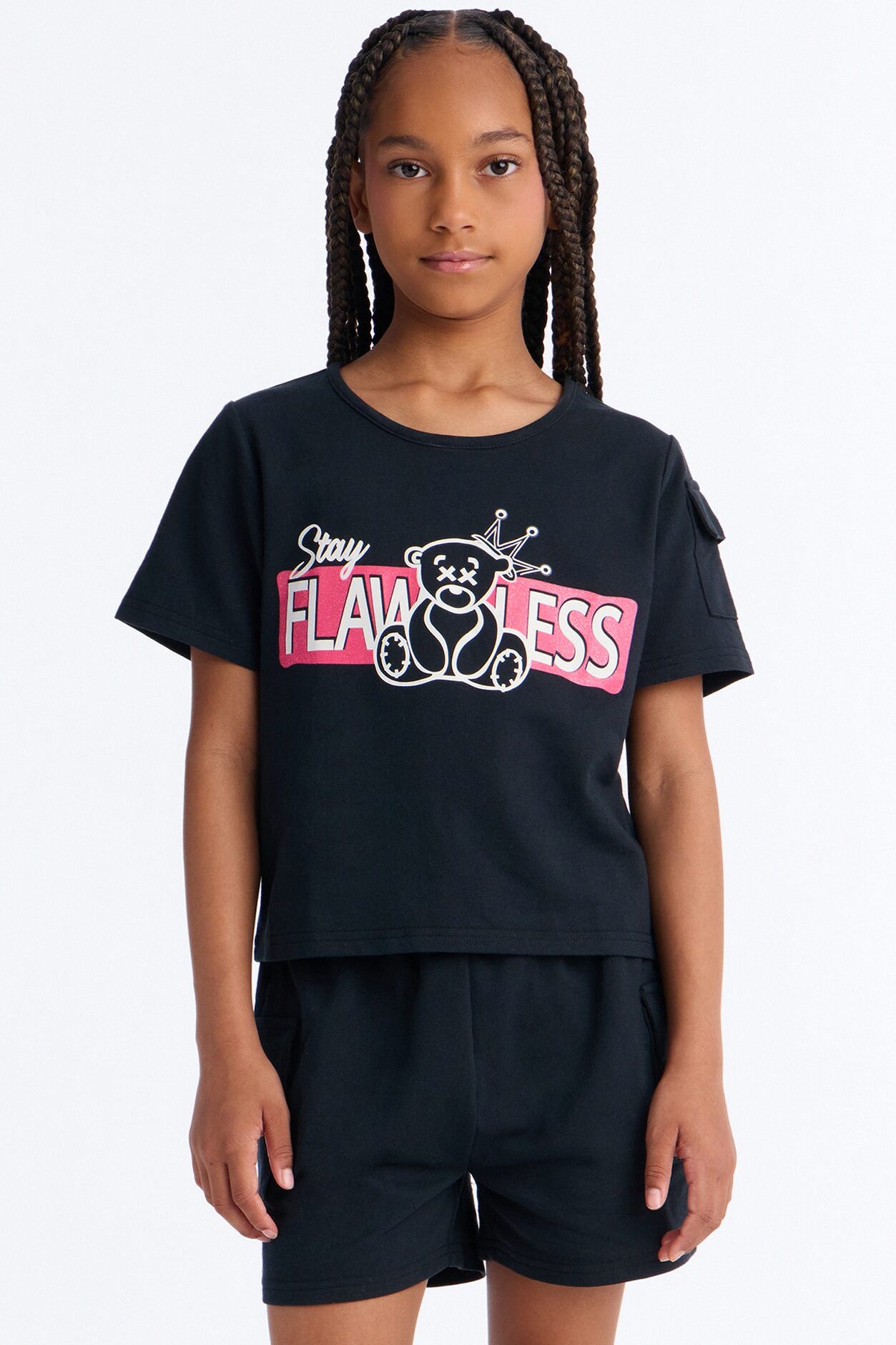 Mini Staying Flawless Short Set - Black
