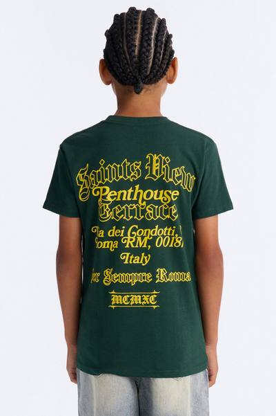 Mini Saints View Terrace Short Sleeve Front/Back Tee - Green